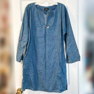 A.P.C. Denim Dress w/ pockets - Size L